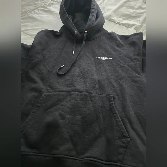 THE KOOPLES Graphic Hoodie With Couple And Logo black designer
